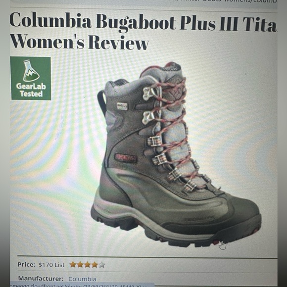 NWOT never worn Columbia Hiking Boots - Picture 6 of 6